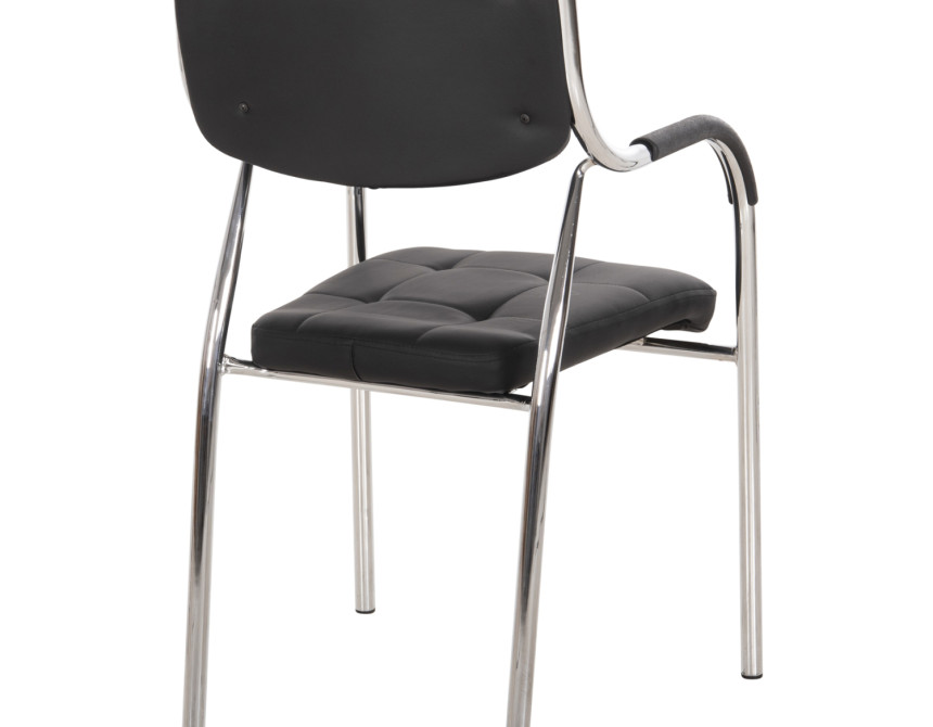 ΚΑΡΕΚΛΑ ΕΠΙΣΚΕΠΤΟΥ OBERON HM1018.01 ΜΑΥΡΟ PU 54x52x87Υ εκ.