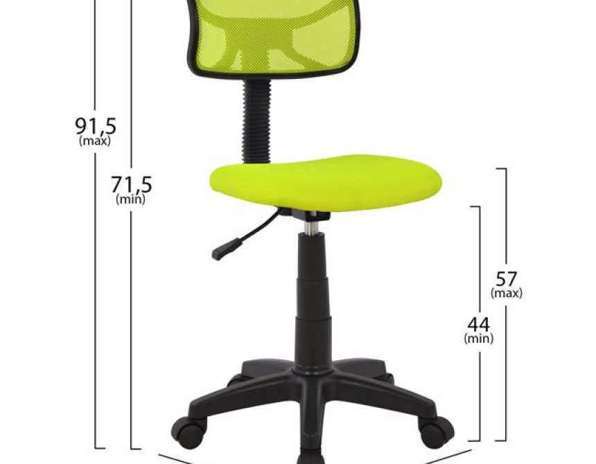 ΚΑΡΕΚΛΑ ΓΡΑΦΕΙΟΥ AKHILA HM1026.03 ΛΑΧΑΝΙ ΥΦΑΣΜΑ MESH 40,5x50,5x91,5 εκ.
