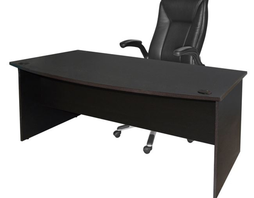 ΓΡΑΦΕΙΟ ΕΠΑΓΓΕΛΜΑΤΙΚΟ 180x93.5x74.6 CAITLYN HM2017.02 WENGE