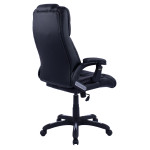 ΚΑΡΕΚΛΑ ΓΡΑΦΕΙΟΥ THORIN HM1050.01 ΜΕ MASSAGE ΜΑΥΡΗ HOMEMARKT 62x70x127Y εκ.