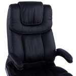 ΚΑΡΕΚΛΑ ΓΡΑΦΕΙΟΥ THORIN HM1050.01 ΜΕ MASSAGE ΜΑΥΡΗ HOMEMARKT 62x70x127Y εκ.