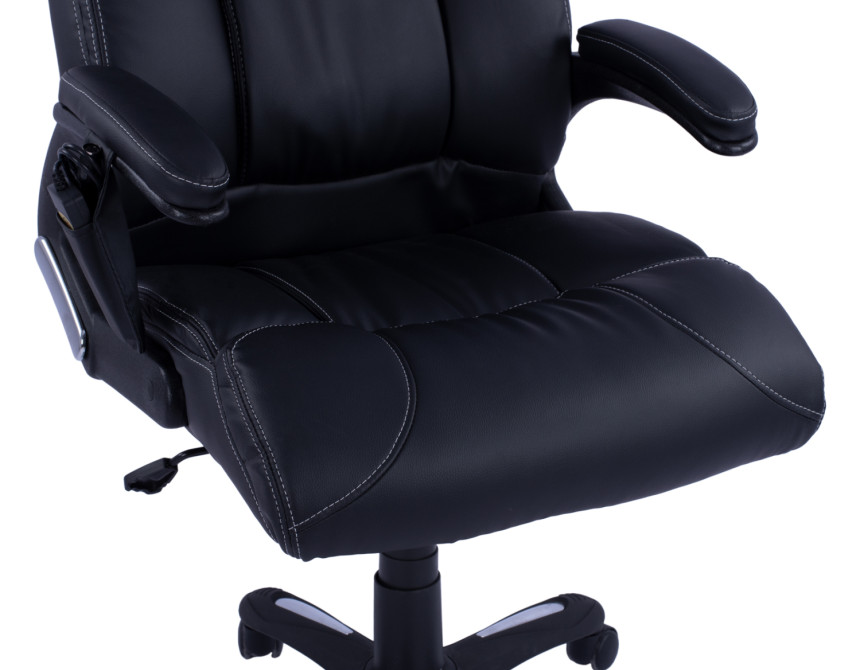 ΚΑΡΕΚΛΑ ΓΡΑΦΕΙΟΥ THORIN HM1050.01 ΜΕ MASSAGE ΜΑΥΡΗ HOMEMARKT 62x70x127Y εκ.