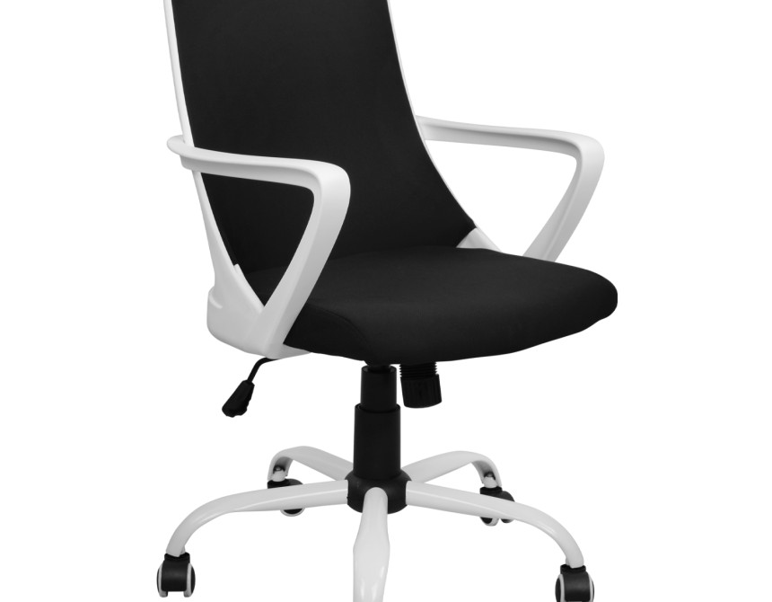 ΚΑΡΕΚΛΑ ΓΡΑΦΕΙΟΥ MALFOI HM1053.01 ΜΑΥΡO MESH & ΠΟΔΙ ΜΕΤΑΛΛΙΚΟ 58x59x103 εκ.