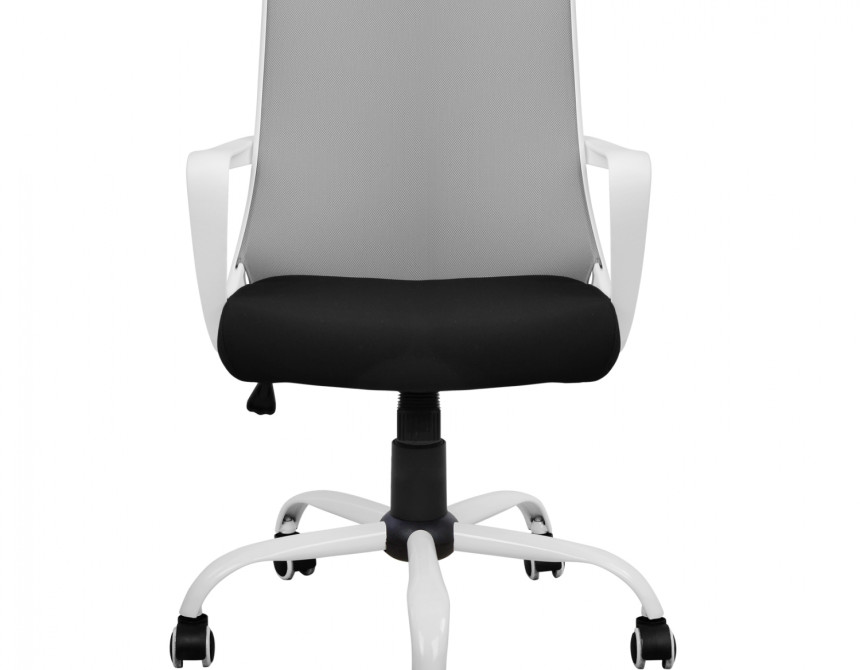 ΚΑΡΕΚΛΑ ΓΡΑΦΕΙΟΥ MALFOI HM1053.21 ΓΚΡΙ MESH & ΠΟΔΙ ΜΕΤΑΛΛΙΚΟ 58x59x103 cm