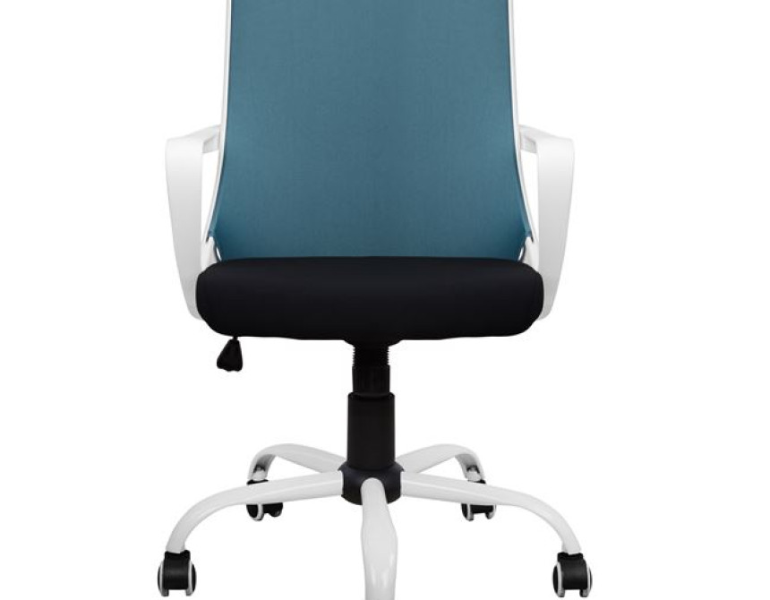 ΚΑΡΕΚΛΑ ΓΡΑΦΕΙΟΥ MALFOI HM1053.06 ΜΠΛΕ MESH & ΠΟΔΙ ΜΕΤΑΛΛΙΚΟ 58x59x103 εκ.