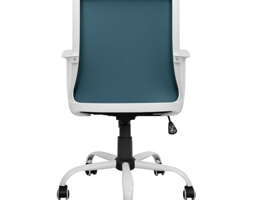 ΚΑΡΕΚΛΑ ΓΡΑΦΕΙΟΥ MALFOI HM1053.06 ΜΠΛΕ MESH & ΠΟΔΙ ΜΕΤΑΛΛΙΚΟ 58x59x103 εκ.