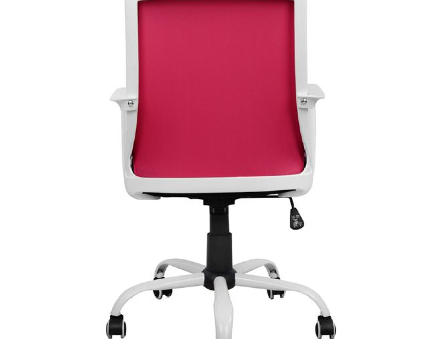 ΚΑΡΕΚΛΑ ΓΡΑΦΕΙΟΥ MALFOI HM1053.05 ΡΟΖ MESH & ΠΟΔΙ ΜΕΤΑΛΛΙΚΟ 58x59x103 εκ.