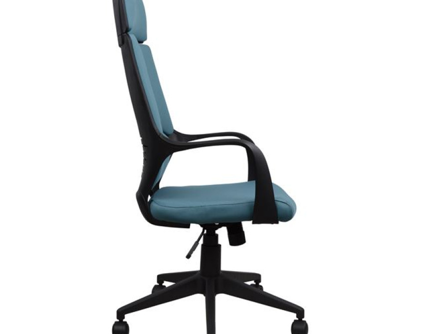 ΚΑΡΕΚΛΑ ΓΡΑΦΕΙΟΥ ANIVIA HM1054.06 ΓΚΡΙ ΣΙΕΛ & ΠΟΔΙ ΜΑΥΡΟ 64x61x126 εκ.