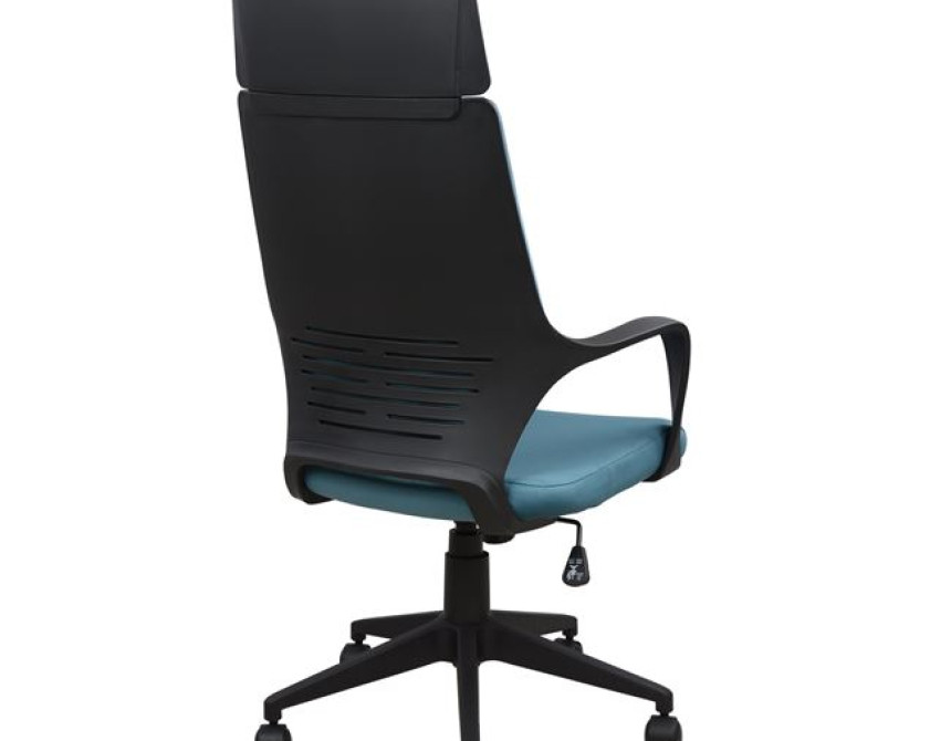 ΚΑΡΕΚΛΑ ΓΡΑΦΕΙΟΥ ANIVIA HM1054.06 ΓΚΡΙ ΣΙΕΛ & ΠΟΔΙ ΜΑΥΡΟ 64x61x126 εκ.