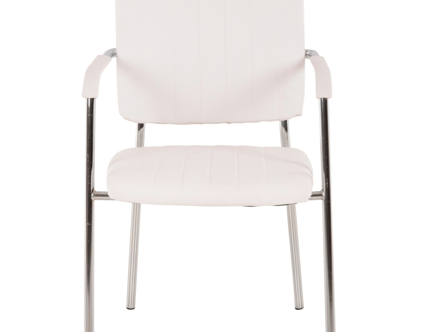 ΚΑΡΕΚΛΑ QUESTA ΜΕ ΜΠΡΑΤΣΑ HM1070.02 ΛΕΥΚΗ 56,5x59x85 cm