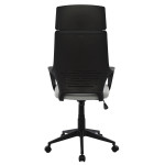 ΚΑΡΕΚΛΑ ΓΡΑΦΕΙΟΥ ANIVIA HM1073.21 ΓΚΡΙ & ΣΚΕΛΕΤΟ ΜΑΥΡΟ 64x61x127 cm