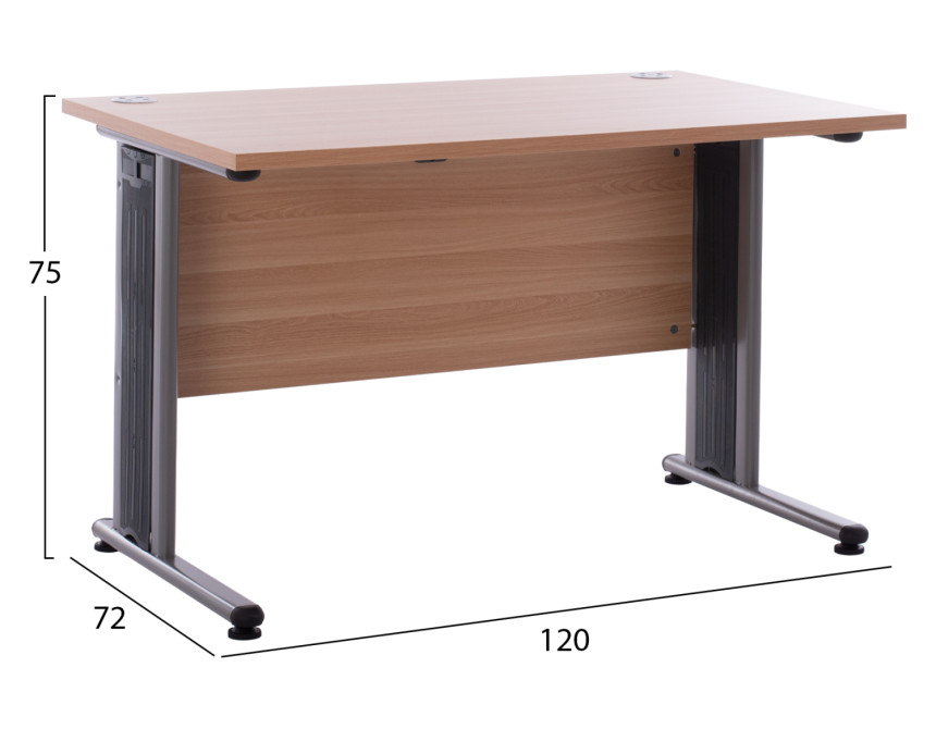 ΓΡΑΦΕΙΟ ΕΠΑΓΓΕΛΜΑΤΙΚΟ VALDEN HM2044.01 ΟΞΙΑ 120X72X75 εκ.