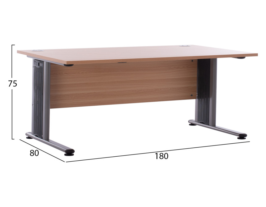 ΓΡΑΦΕΙΟ ΕΠΑΓΓΕΛΜΑΤΙΚΟ VALDEN HM2046.01 ΟΞΙΑ 180X80X75