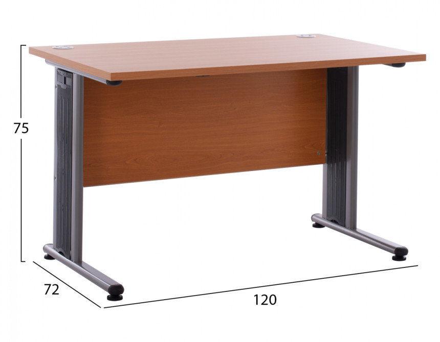 ΓΡΑΦΕΙΟ ΕΠΑΓΓΕΛΜΑΤΙΚΟ VALDEN HM2044.03 ΚΕΡΑΣΙ 120X72X75 εκ.