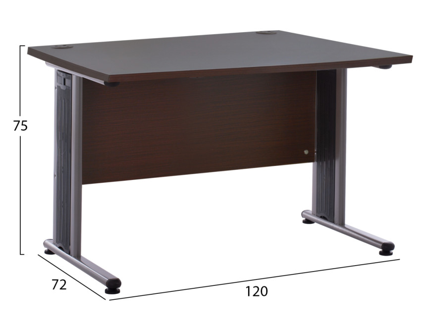 ΓΡΑΦΕΙΟ ΕΠΑΓΓΕΛΜΑΤΙΚΟ VALDEN HM2044.02 WENGE 120X72X75 εκ.