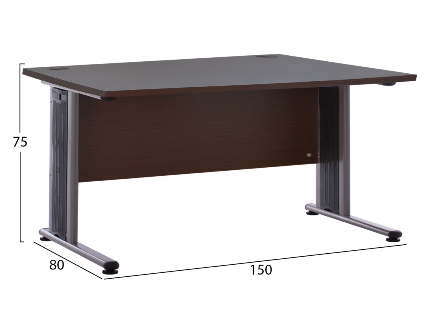 ΓΡΑΦΕΙΟ ΕΠΑΓΓΕΛΜΑΤΙΚΟ VALDEN HM2045.02 WENGE 150X80X75