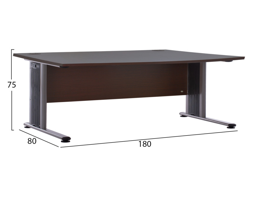 ΓΡΑΦΕΙΟ ΕΠΑΓΓΕΛΜΑΤΙΚΟ VALDEN HM2046.02 WENGE 180X80X75