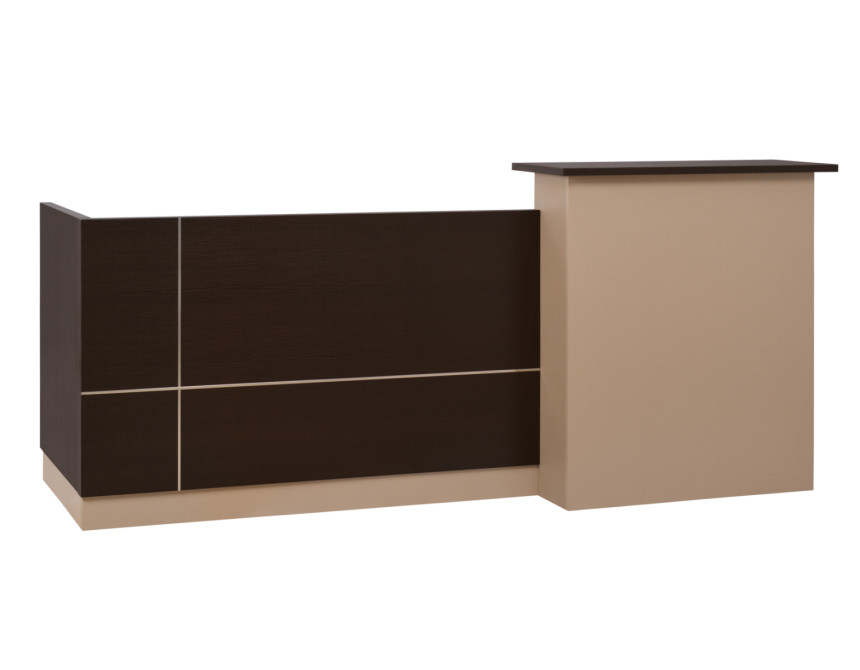 ΓΡΑΦΕΙΟ ΥΠΟΔΟΧΗΣ DALTON 240X82 WENGE ΜΠΕΖ HM2068.01 240x82x105cm
