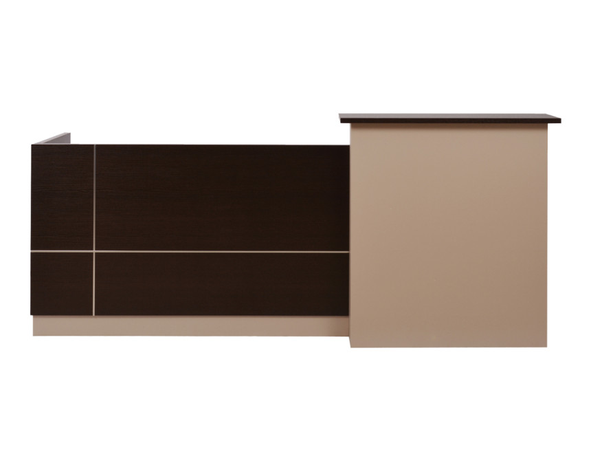 ΓΡΑΦΕΙΟ ΥΠΟΔΟΧΗΣ DALTON 240X82 WENGE ΜΠΕΖ HM2068.01 240x82x105cm