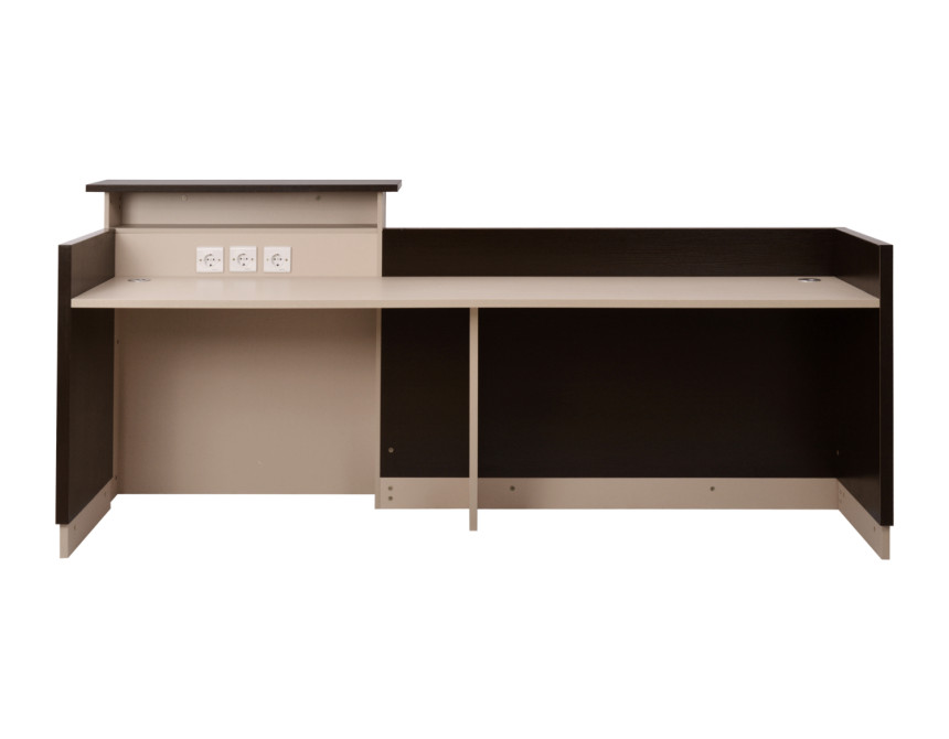 ΓΡΑΦΕΙΟ ΥΠΟΔΟΧΗΣ DALTON 240X82 WENGE ΜΠΕΖ HM2068.01 240x82x105cm
