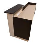 ΓΡΑΦΕΙΟ ΥΠΟΔΟΧΗΣ DALTON 240X82 WENGE ΜΠΕΖ HM2068.01 240x82x105cm