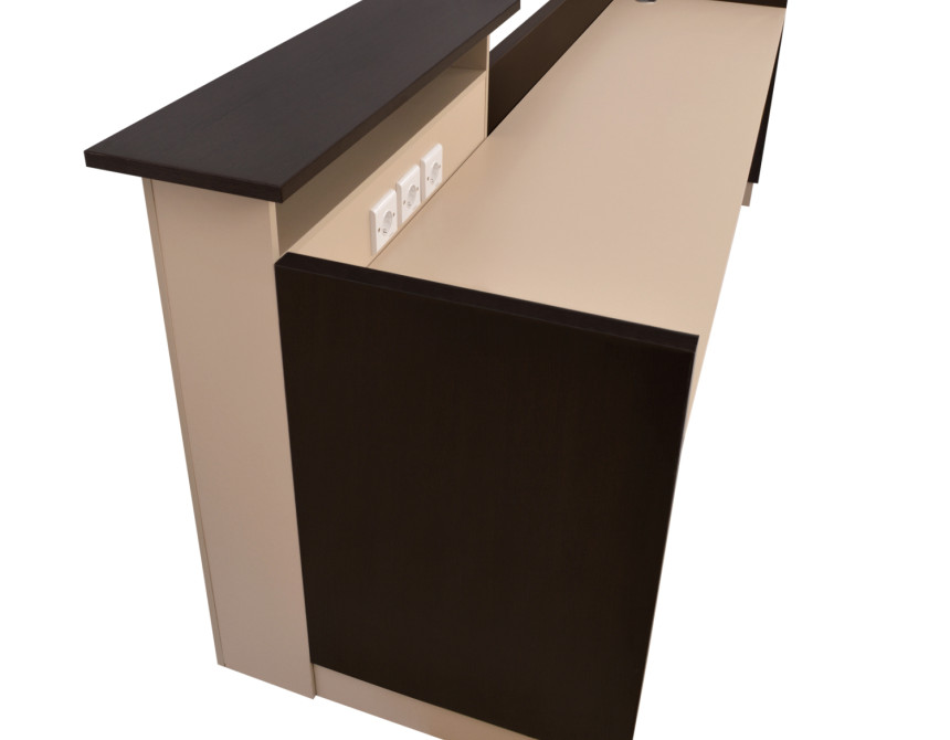 ΓΡΑΦΕΙΟ ΥΠΟΔΟΧΗΣ DALTON 240X82 WENGE ΜΠΕΖ HM2068.01 240x82x105cm