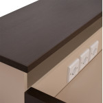 ΓΡΑΦΕΙΟ ΥΠΟΔΟΧΗΣ DALTON 240X82 WENGE ΜΠΕΖ HM2068.01 240x82x105cm