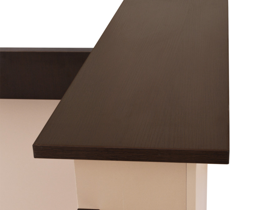 ΓΡΑΦΕΙΟ ΥΠΟΔΟΧΗΣ DALTON 240X82 WENGE ΜΠΕΖ HM2068.01 240x82x105cm