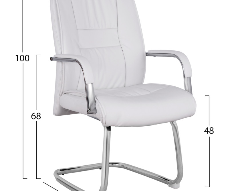 ΚΑΡΕΚΛΑ QUERIDA HM1107.02 ΣΕ ΧΡΩΜΑ ΛΕΥΚΟ 58x72x98cm