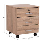 ΣΥΡΤΑΡΙΕΡΑ ΓΡΑΦΕΙΟΥ HAYDEN HM2282.02 ΣΕ ΧΡΩΜΑ SONAMA 39x39,5x46,5