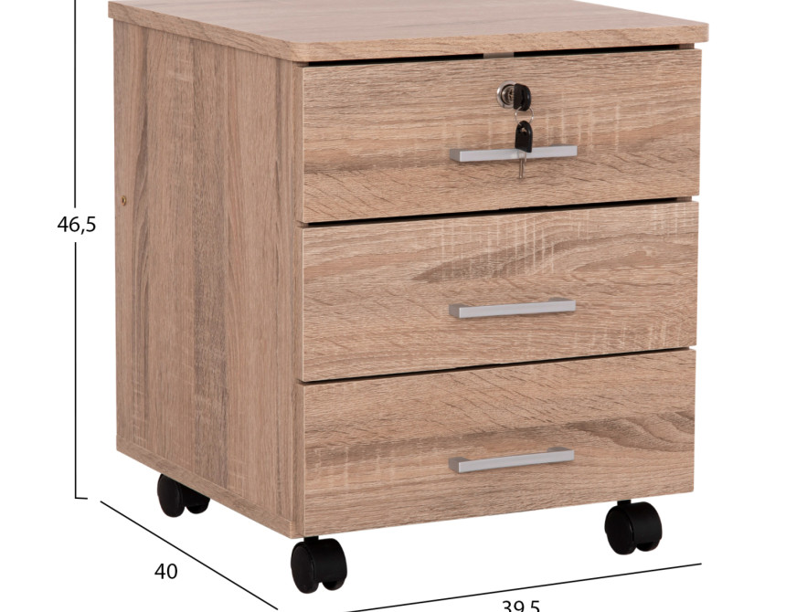 ΣΥΡΤΑΡΙΕΡΑ ΓΡΑΦΕΙΟΥ HAYDEN HM2282.02 ΣΕ ΧΡΩΜΑ SONAMA 39x39,5x46,5