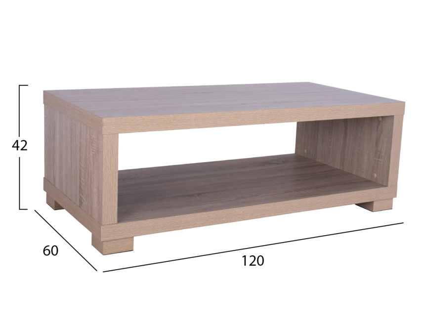 ΤΡΑΠΕΖΙ ΣΑΛΟΝΙΟΥ SALEM HM2217.02 SONAMA OAK 120Χ60Χ42Y εκ.