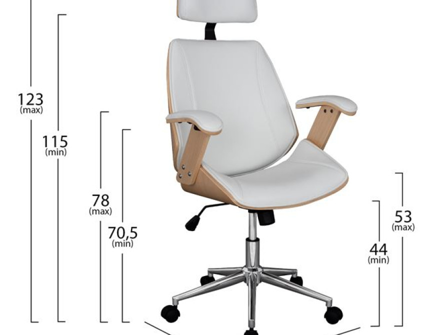 ΚΑΡΕΚΛΑ ΓΡΑΦΕΙΟΥ ΔΙΕΥΘΥΝΤΙΚΗ SUPERIOR PRO HM1109.02 SONAMA-ΑΣΠΡO PU 63x67x123Yεκ.