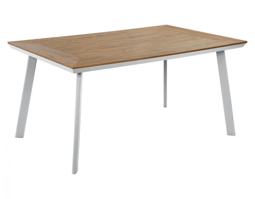 ΤΡΑΠΕΖΙ ΑΛΟΥΜΙΝΙΟΥ TABER ΜΕ POLYWOOD HM5132.11 ΛΕΥΚΟ 160x92x72