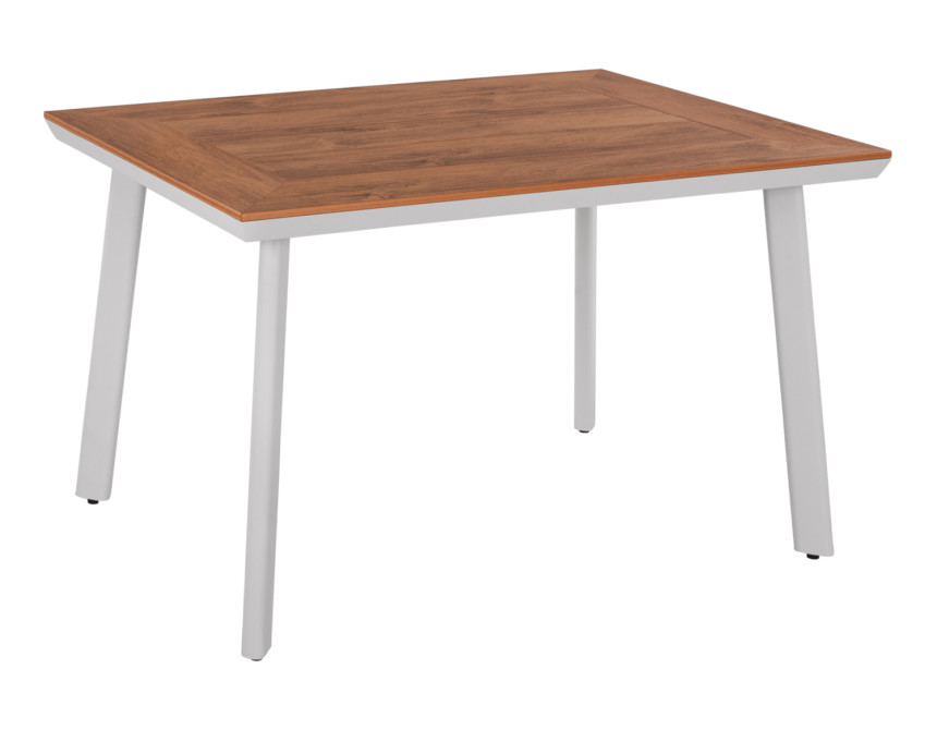ΤΡΑΠΕΖΙ ΑΛΟΥΜΙΝΙΟΥ TABER ΜΕ POLYWOOD ΛΕΥΚΟ 120x80x72,5Υ εκ. HM5562.01