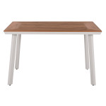 ΤΡΑΠΕΖΙ ΑΛΟΥΜΙΝΙΟΥ TABER ΜΕ POLYWOOD ΛΕΥΚΟ 120x80x72,5Υ εκ. HM5562.01