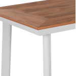 ΤΡΑΠΕΖΙ ΑΛΟΥΜΙΝΙΟΥ TABER ΜΕ POLYWOOD ΛΕΥΚΟ 120x80x72,5Υ εκ. HM5562.01