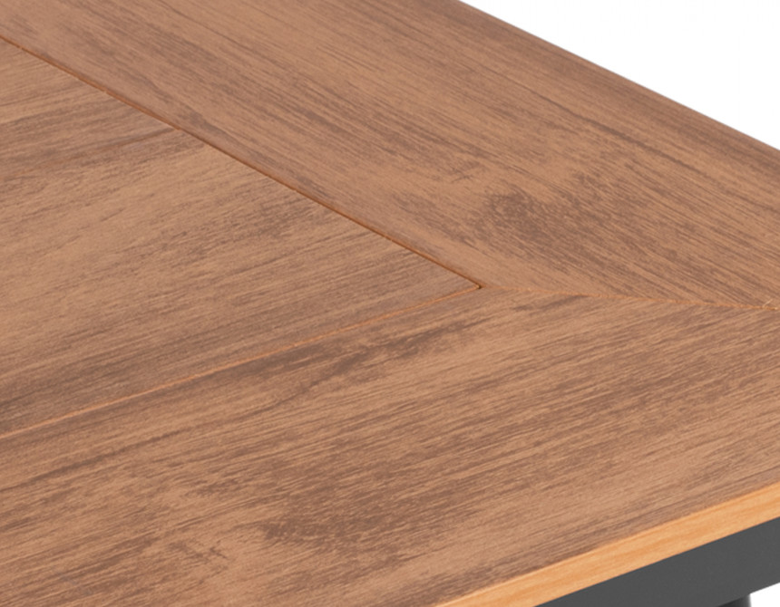ΤΡΑΠΕΖΙ ΑΛΟΥΜΙΝΙΟΥ TABER ΑΝΘΡΑΚΙ ΜΕ ΕΠΙΦΑΝΕΙΑ POLYWOOD HM5562.02 120x80x72,5Υ ΕΚ.