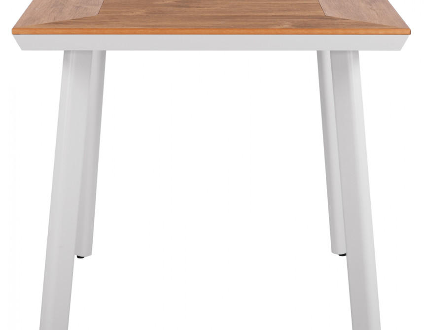 ΤΡΑΠΕΖΙ ΑΛΟΥΜΙΝΙΟΥ TABER ΛΕΥΚΟ ΜΕ ΕΠΙΦΑΝΕΙΑ POLYWOOD HM5563.01 80x80x73Υ ΕΚ.