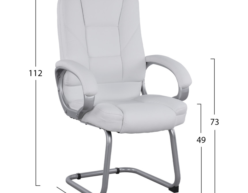 ΚΑΡΕΚΛΑ DHARA ΜΕ PU ΛΕΥΚΟ SORA HM1144.02 63Χ67Χ112 ΕΚ