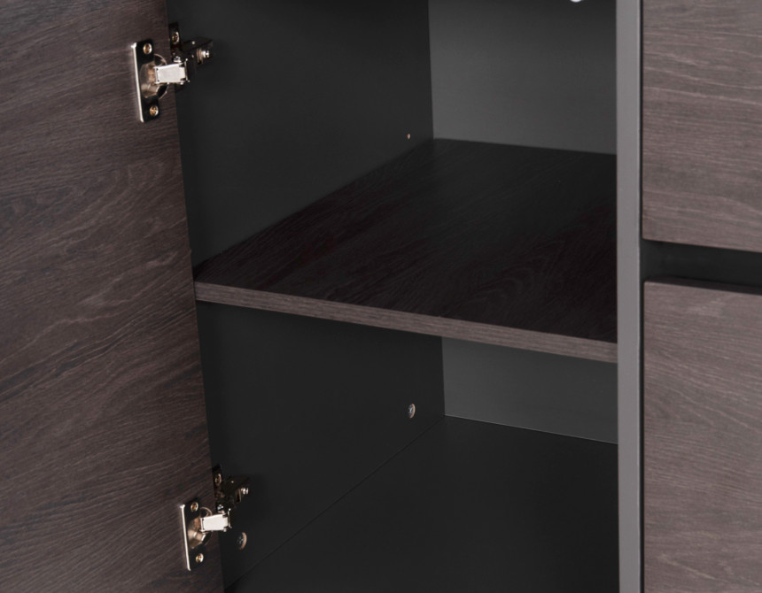 ΓΡΑΦΕΙΟ ΕΠΑΓΓΕΛΜΑΤΙΚΟ ΔΕΞΙΑ ΓΩΝΙΑ ROSEWOOD HM2083R 220X180X76Υ εκ.