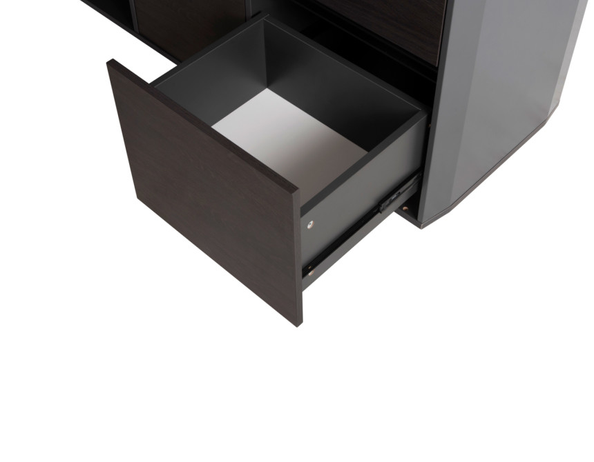 ΓΡΑΦΕΙΟ ΕΠΑΓΓΕΛΜΑΤΙΚΟ ΔΕΞΙΑ ΓΩΝΙΑ ROSEWOOD HM2083R 220X180X76Υ εκ.
