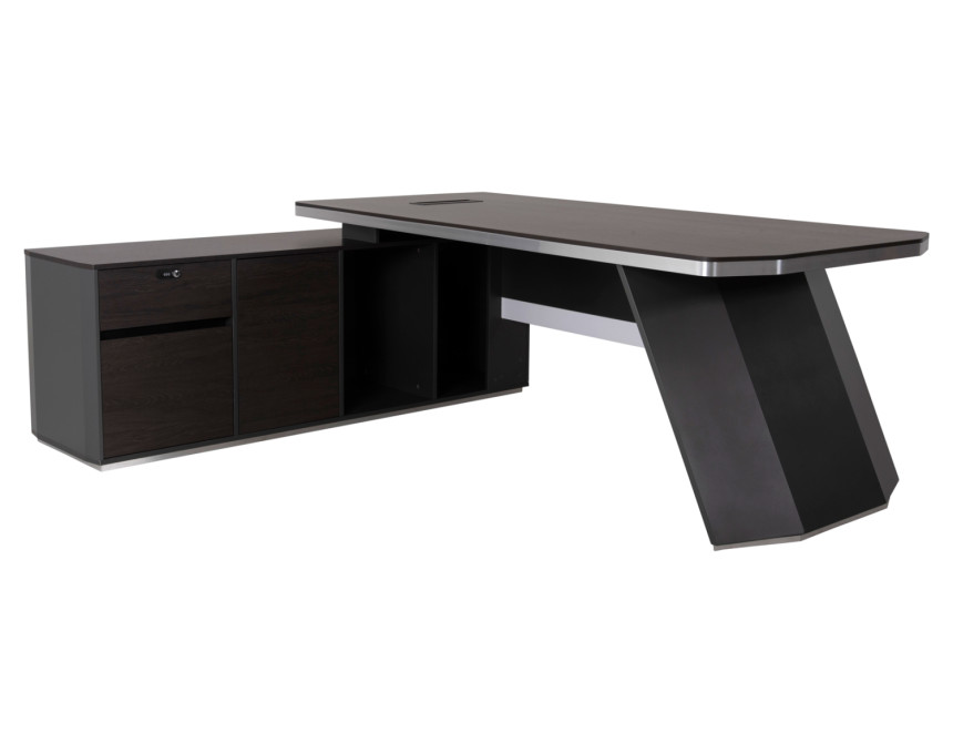 ΓΡΑΦΕΙΟ ΕΠΑΓΓΕΛΜΑΤΙΚΟ ΑΡΙΣΤΕΡΗ ΓΩΝΙΑ ROSEWOOD HM2083L 220X180X76Υ εκ.