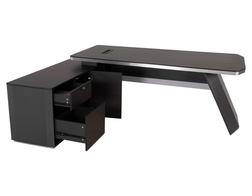ΓΡΑΦΕΙΟ ΕΠΑΓΓΕΛΜΑΤΙΚΟ ΑΡΙΣΤΕΡΗ ΓΩΝΙΑ ROSEWOOD HM2083L 220X180X76Υ εκ.