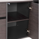ΓΡΑΦΕΙΟ ΕΠΑΓΓΕΛΜΑΤΙΚΟ ΑΡΙΣΤΕΡΗ ΓΩΝΙΑ ROSEWOOD HM2083L 220X180X76Υ εκ.