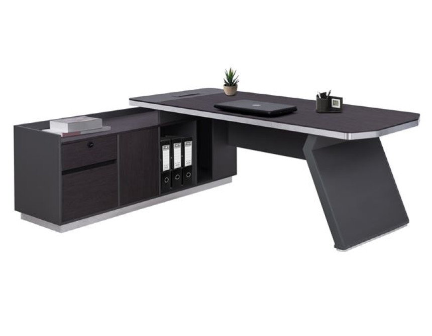 ΓΡΑΦΕΙΟ ΕΠΑΓΓΕΛΜΑΤΙΚΟ ΑΡΙΣΤΕΡΗ ΓΩΝΙΑ ROSEWOOD HM2084L 220X180X76Υ εκ.