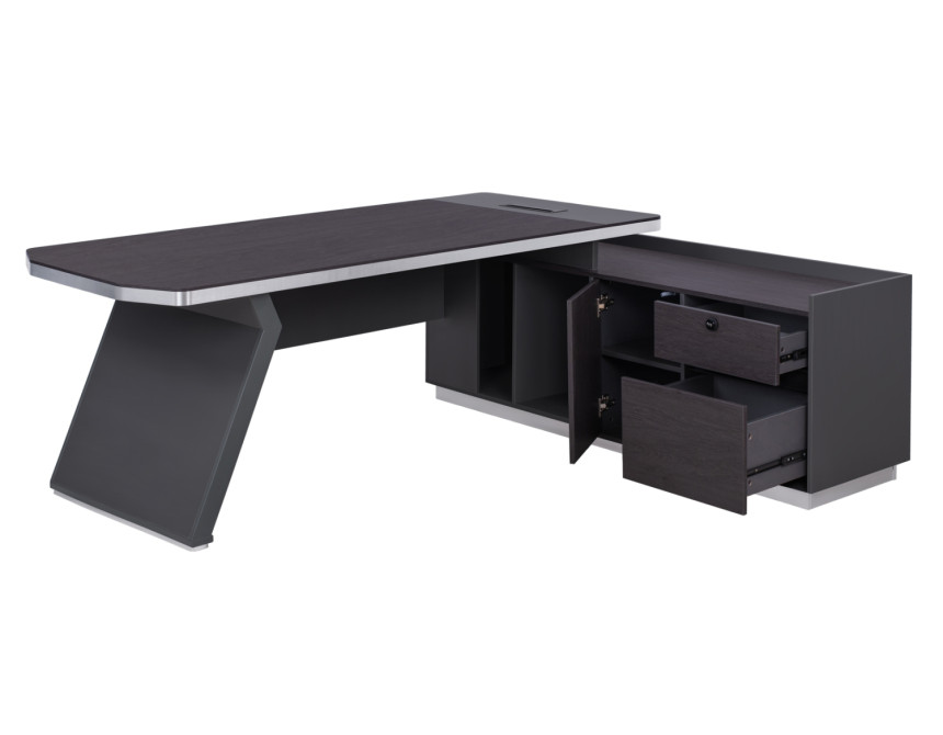 ΓΡΑΦΕΙΟ ΕΠΑΓΓΕΛΜΑΤΙΚΟ ΔΕΞΙΑ ΓΩΝΙΑ ROSEWOOD HM2084R 220X180X76Υ εκ.