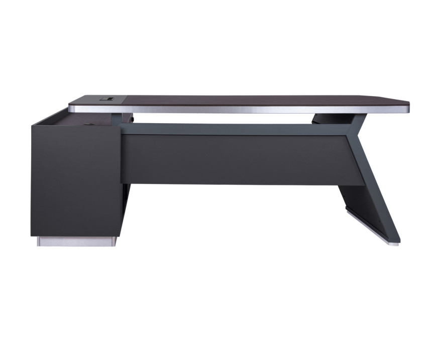 ΓΡΑΦΕΙΟ ΕΠΑΓΓΕΛΜΑΤΙΚΟ ΔΕΞΙΑ ΓΩΝΙΑ ROSEWOOD HM2084R 220X180X76Υ εκ.
