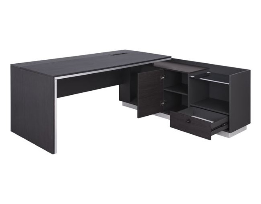 ΓΡΑΦΕΙΟ ΕΠΑΓΓΕΛΜΑΤΙΚΟ ΔΕΞΙΑ ΓΩΝΙΑ ROSEWOOD HM2086R 180X170X76Υ εκ.