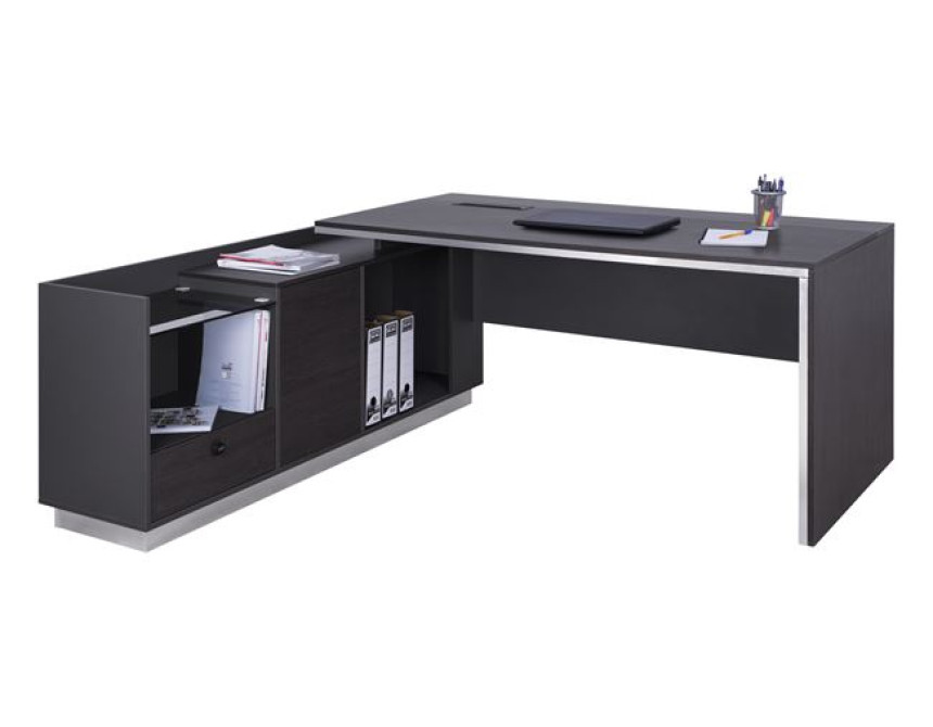ΓΡΑΦΕΙΟ ΕΠΑΓΓΕΛΜΑΤΙΚΟ ΑΡΙΣΤΕΡΗ ΓΩΝΙΑ ROSEWOOD HM2086L 180X170X76Υ εκ.
